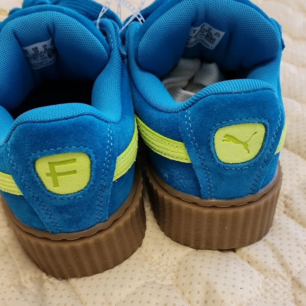 Puma X Fenty Creeper Phatty Junior's Speed Blue/Lime Pow/Gum Sneakers